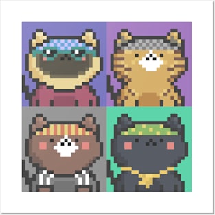 Pixel Cat Tile 012 Posters and Art